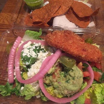 Bareburger - Montclair - Guapo Chop salad with Panko chicken, via seamless takeout. Delicious!! - Burgers Near Me - Montclair, New Jersey