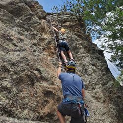 Id-Ra-Ha-Je Camp Retreat Center - A kid that didn't want to climb