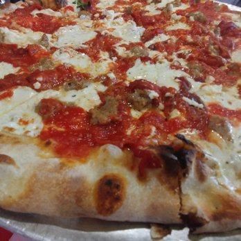 Grimaldi's Pizzeria - Sausage pizza - look at that crispy crust! - Pizza Near Me - Grapevine, Texas Grimaldi's Pizzeria - Sausage pizza - look at that crispy crust! - Pizza Near Me - Grapevine, Texas