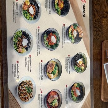 Mazera - Menu - Ramen Near Me - La Habra, California Mazera - Menu - Ramen Near Me - La Habra, California