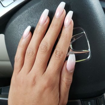 Cacie Nails & Spa - Pink and white nails - Nail Salons Near Me - Auburn, Washington