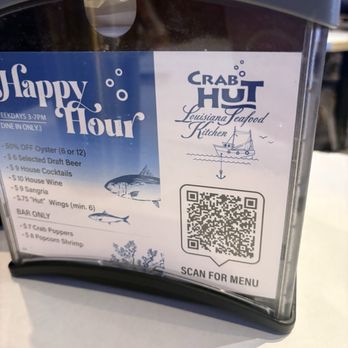 Crab Hut - QR Code Menus - Cajun/Creole Near Me - San Diego, California