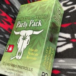Pendleton Cannabis - Party pack 10 half grams (0.5 gram) joints in a look-a-like cigarette pack