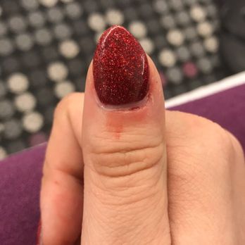 J and Z One Nails - Bleeding cuticle and bad shaping of nail - Nail Salons Near Me - New York, New York J and Z One Nails - Bleeding cuticle and bad shaping of nail - Nail Salons Near Me - New York, New York
