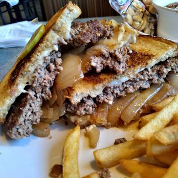 Oakwood Coney & Grill - Patty Melt XL it's Double the Fresh Hand Patty Fresh Beef with xtra Grilled Onions Perfection - Diners Near Me - Melvindale, Michigan Oakwood Coney & Grill - Patty Melt XL it's Double the Fresh Hand Patty Fresh Beef with xtra Grilled Onions Perfection - Diners Near Me - Melvindale, Michigan