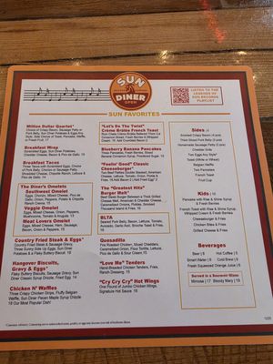Menu photo 1 Sun Diner Gatlinburg, TN