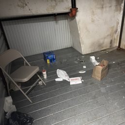 Condition of the storage unit I rented at eye storage when I arrived, including a drug paraphernalia Condition of the storage unit I rented at eye storage when I arrived, including a drug paraphernalia