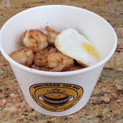 Honeymoon Tea Bar - Shrimp Rice Bowl with an egg
