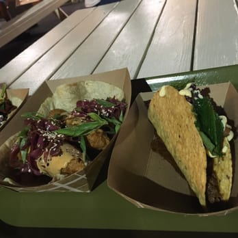 Antique Taco - Left: fish tacos Right: Super crunchy taco - Bars Near Me - Chicago, Illinois