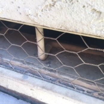 McLaren Pest Control - This is a before picture of an entry point for rodents on the exterior of property. Initial inspections are vital in pest control. - Pest Control Near Me McLaren Pest Control - This is a before picture of an entry point for rodents on the exterior of property. Initial inspections are vital in pest control. - Pest Control Near Me