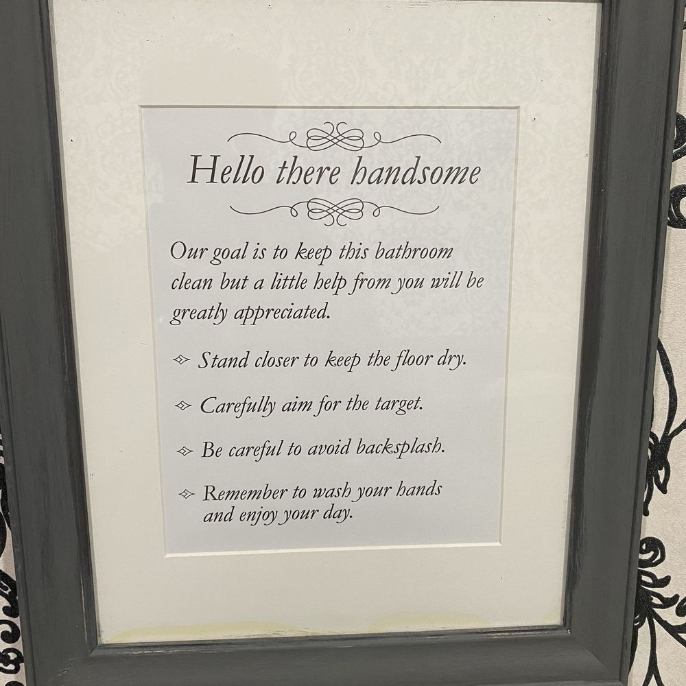 Narai Thai Cuisine - Sign in the restroom, awesome! - Thai Near Me - Downey, California Narai Thai Cuisine - Sign in the restroom, awesome! - Thai Near Me - Downey, California