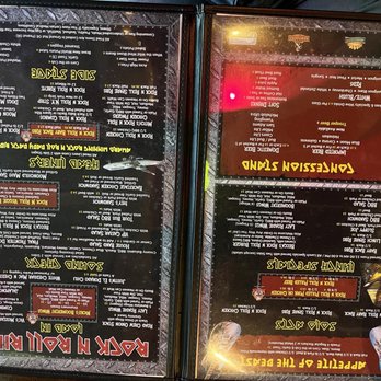 Rock n Roll Ribs - Menu inside... Loved the references to dish names!!! - Barbeque Near Me - Coral Springs, Florida