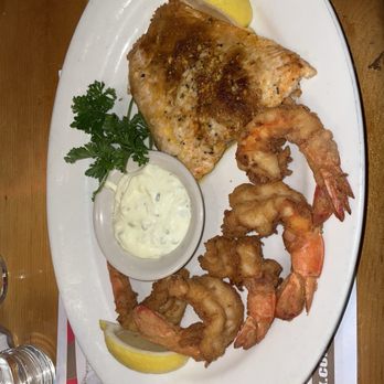 Sammys Fish Box - Jumbo Shrimp and Artic Salmon Combo - Seafood Near Me - Bronx, New York