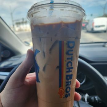 Dutch Bros Coffee - Iced Caramelizer (large $5.75): smooth, creamy, and sweet with a caffeine jolt! 9/10 rating. - Juice Bars & Smoothies Near Me - Las Vegas, Nevada Dutch Bros Coffee - Iced Caramelizer (large $5.75): smooth, creamy, and sweet with a caffeine jolt! 9/10 rating. - Juice Bars & Smoothies Near Me - Las Vegas, Nevada