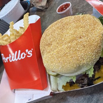 Portillo's Northlake - Double cheeseburger and fries - Salad Near Me - Northlake, Illinois Portillo's Northlake - Double cheeseburger and fries - Salad Near Me - Northlake, Illinois