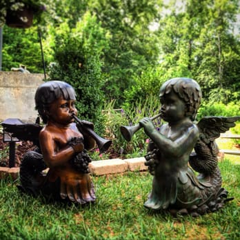 Metropolitan Galleries - SRB15074 Merboy playing Horn fountain bronze sculpture. Our bronzes can be customized with a French brown or green finish. - Home Decor Near Me - High Point, North Carolina