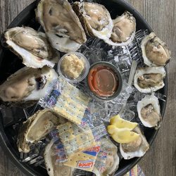 Shrimp Basket - A dozen oysters on the half shell.