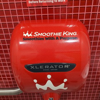 Smoothie King - a red paper towel dispenser - Juice Bars & Smoothies Near Me - Poughkeepsie, New York