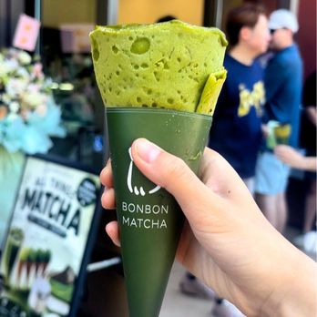 Bonbon Matcha - Matcha creme brulee crepe - Bakeries Near Me - Cupertino, California Bonbon Matcha - Matcha creme brulee crepe - Bakeries Near Me - Cupertino, California