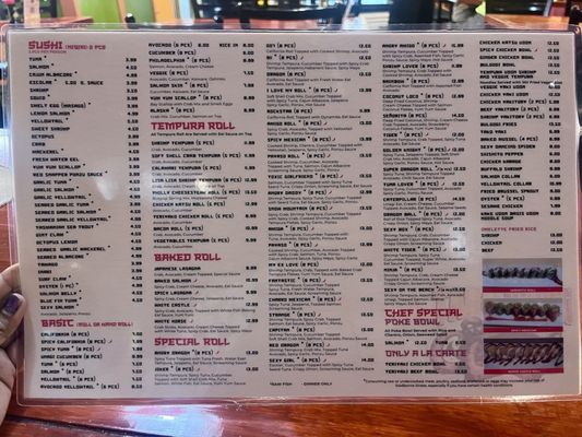 Menu photo 1 Tako Sushi Las Vegas, NV