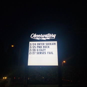 Observatory - Concert time! - Music Venues Near Me - Santa Ana, California