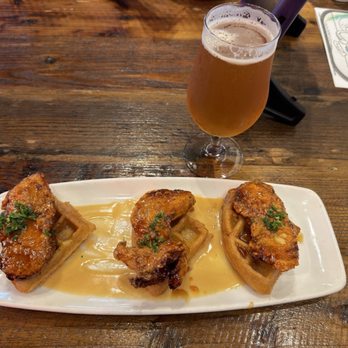 Finneys Crafthouse - Porter Ranch - I finally tried something new! The chicken and waffles are delicious! - New American Near Me - Porter Ranch, California