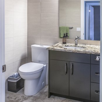 Rocket Renovations - Remodeled powder room - General Contractors Near Me