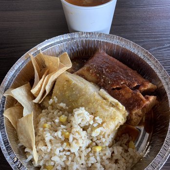 The Tamale Store - Tamale Doble meal.  Red chile pork & green chile chicken tamales, Mexican white rice & pozole - Mexican Near Me - Phoenix, Arizona