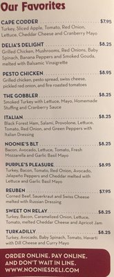 Menu photo 4 Noonie's Deli Middlebury, VT Menu photo 4 Noonie's Deli Middlebury, VT