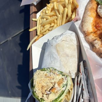 Cliff Hanger Cafe - Chicken Caesar Wrap fries - Sandwiches Near Me - La Jolla, California