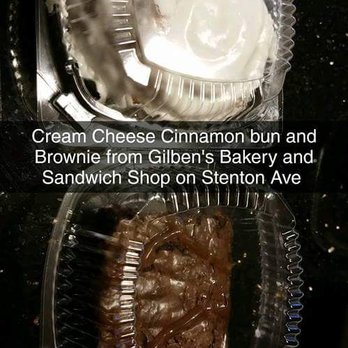 Gilben's Bakery - Cream Cheese Cinnamon bun and Brownie - Bakeries Near Me - Philadelphia, Pennsylvania Gilben's Bakery - Cream Cheese Cinnamon bun and Brownie - Bakeries Near Me - Philadelphia, Pennsylvania