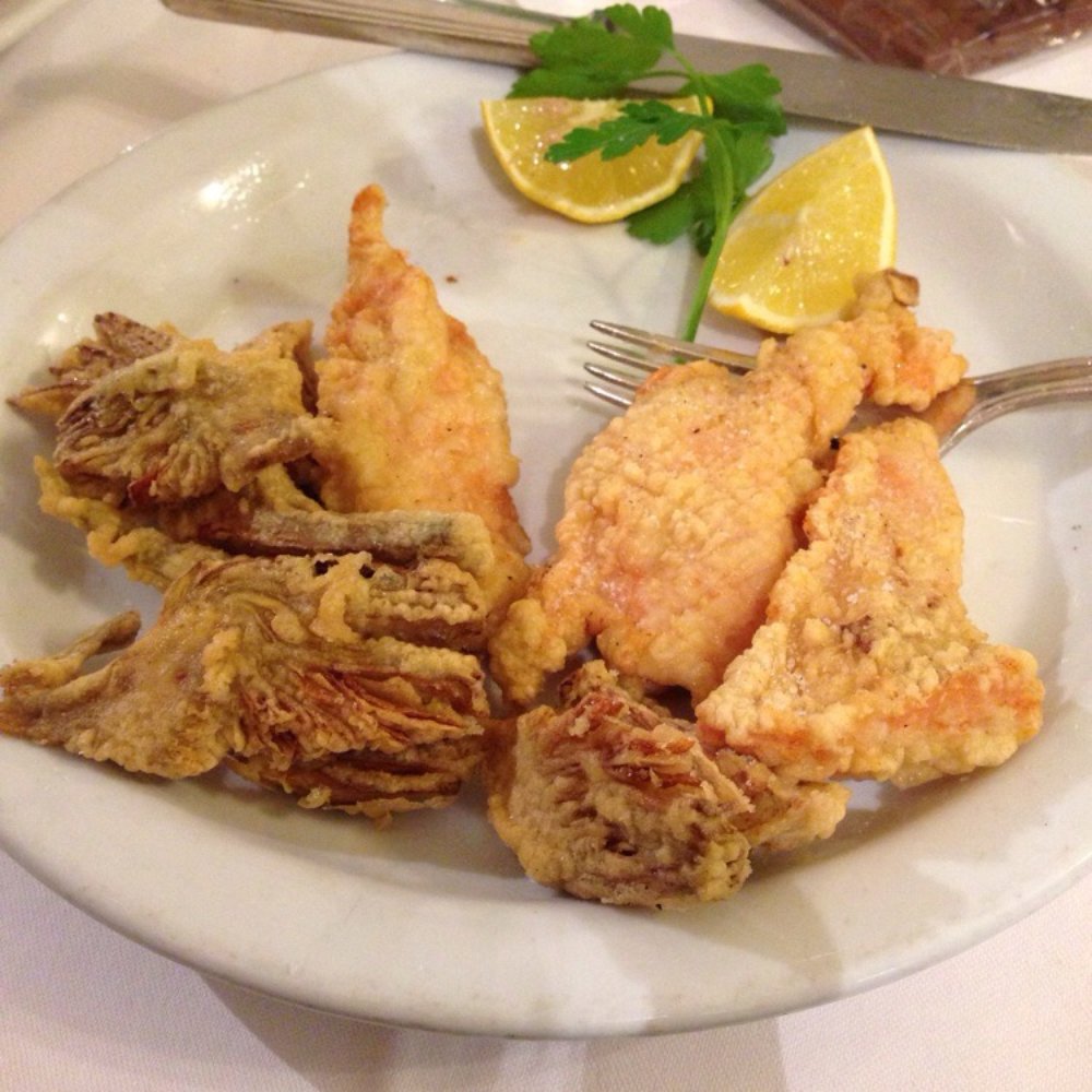 Il Cardellino - Here's the Fried Chicken and Artichoke, a favorite and hand made. - Italian Near Me - Florence, FI