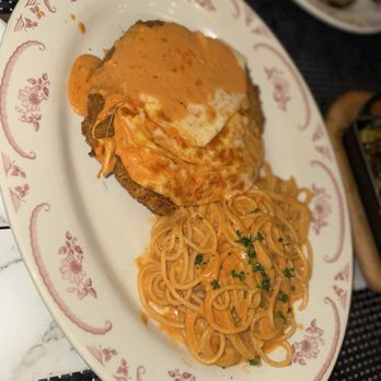 Carbonara - FAMOUS CHICKEN PARMIGIANA ALLA VODKA - Italian Near Me - Arlington, Virginia Carbonara - FAMOUS CHICKEN PARMIGIANA ALLA VODKA - Italian Near Me - Arlington, Virginia