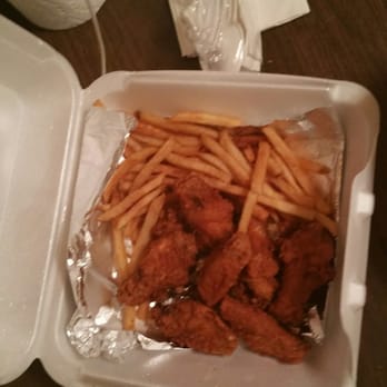Taco Mex - Chicken wings with french fries - Mexican Near Me - Boston, Massachusetts