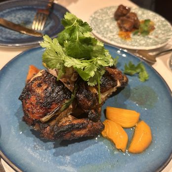 kann - Spice Glaze Chicken- smoked fruit, ginger, habanero (unfortunately the top piece was raw) - Caribbean Near Me - Portland, Oregon