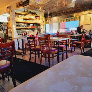 Barbara's Fishtrap - Inside restaurant about 12 tables and then there are patio tables - Seafood Near Me - Half Moon Bay, California Barbara's Fishtrap - Inside restaurant about 12 tables and then there are patio tables - Seafood Near Me - Half Moon Bay, California