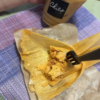 Chico Coffee Bar - Iced Chico Cafe with a red pork tamale - Coffee & Tea Near Me - Phoenix, Arizona
