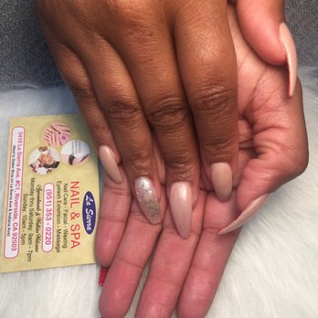 La Sierra Nails & Spa - Red Bottom nails done by Julie. - Nail Salons Near Me - Riverside, California