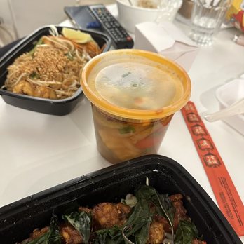 Thai Lime Leaf - $12.99 for the (Regular) Tom Yum, definitely not worth the price. Other Thai places were much better in flavor and double the size. - Thai Near Me - Everett, Washington