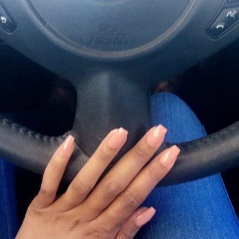 Pink Nails - Coffin Shape by MeMe - Nail Salons Near Me - Las Vegas, Nevada Pink Nails - Coffin Shape by MeMe - Nail Salons Near Me - Las Vegas, Nevada