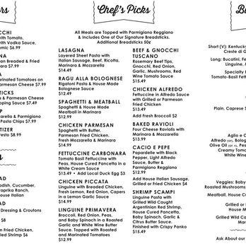 Pasta Garage - Menu - Italian Near Me - Louisville, Kentucky Pasta Garage - Menu - Italian Near Me - Louisville, Kentucky