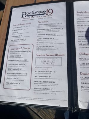 Menu photo 1 Boathouse 19 Tacoma, WA Menu photo 1 Boathouse 19 Tacoma, WA