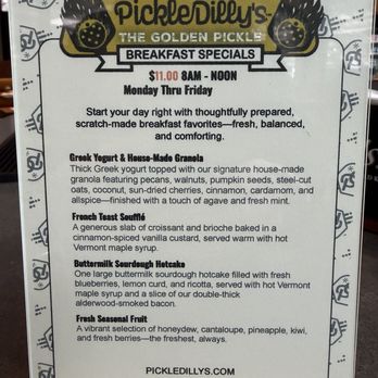 Pickledilly's - Breakfast specials - Breakfast & Brunch Near Me - Cedar Park, Texas