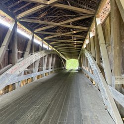 Newport Covered Bridge - Note 8 total arched beams