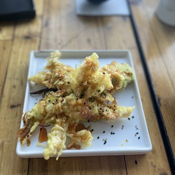 Sandfish - Stuffed Squash Blossom for an appetizer! So delicious! - Sushi Bars Near Me - Palm Springs, California Sandfish - Stuffed Squash Blossom for an appetizer! So delicious! - Sushi Bars Near Me - Palm Springs, California
