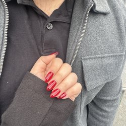 Blooming Nail Salon - I'm obsessed with this color, they did a good job and at a great price