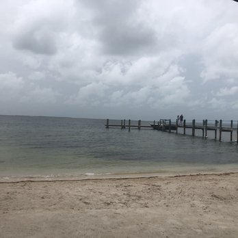 Marker 88 - view from a table by the water (the table was under shade) - Seafood Near Me - Islamorada, Florida