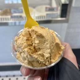 1 scoop dish of Pumpkin gingersnap.  Soooooooo good!!!