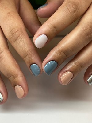 Simple Gel Manicure - Love a Simple-Classy look on your natural nails? We can keep it simple or add some designs. This client desires neutral colors and a clean gel mani. This can be performed in as little as 40 minutes. Simple Gel Manicure - Love a Simple-Classy look on your natural nails? We can keep it simple or add some designs. This client desires neutral colors and a clean gel mani. This can be performed in as little as 40 minutes.