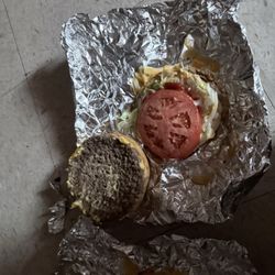 Sam's Sub Shop - Cheeseburger with everything on it! I asked for plain cheeseburger!